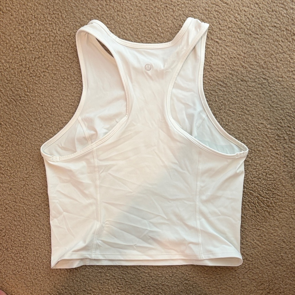 Lululemon Nulux Racerback Cropped
Run Tank Top! WHITE